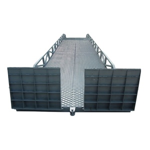 Su misura idraulico in acciaio addensato materiale Anti-skid piastra di scarico del contenitore di carico del carrello elevatore di atterraggio Mobile Dock rampa