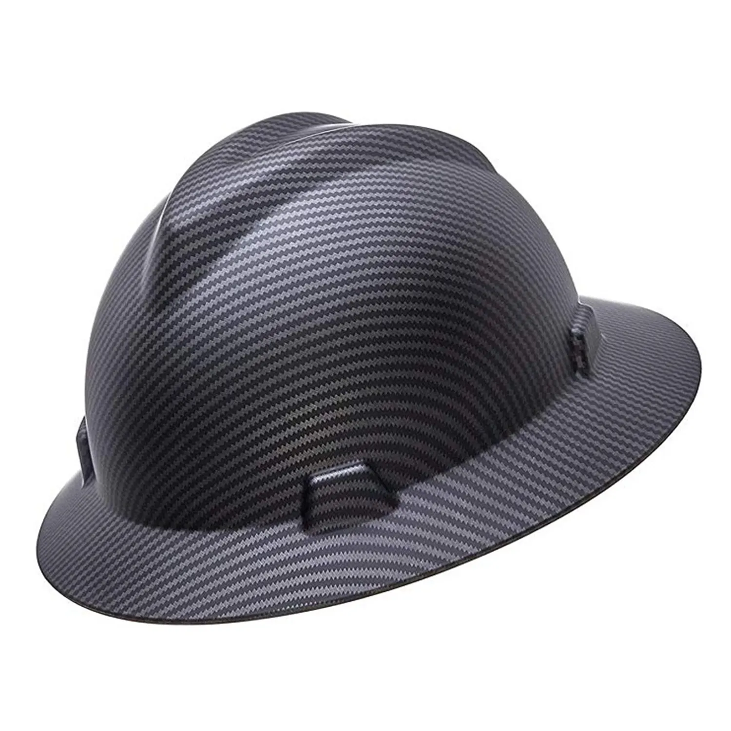 หมวกป้องกันการก่อสร้างแบบแข็งน้ำหนักเบา,หมวกนิรภัยในอุตสาหกรรม ANSI คาร์บอนไฟเบอร์ HDPE พลาสติกเสริมแรง CFRP Splash Guard Style
