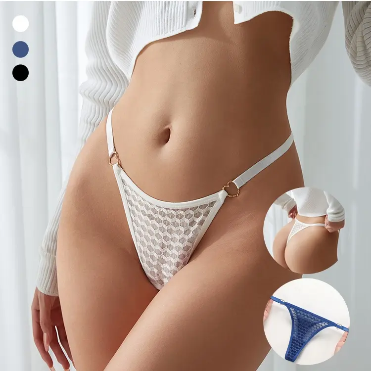 Sharicca – string De couture en dentelle, étiquette privée, taille basse, Sexy, sous-vêtements pour femmes, vente en gros
