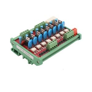 Ginri JR-8KチャンネルPLCアンプボード保護PLCモジュールDC 24V入力SCRモジュールDin RAIL取り付けベース付き - Product Image 2