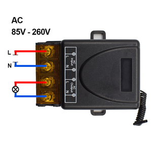 Universeller drahtloser Fernsc halter AC 85V 260V 1CH Relais Empfänger modul und 1 Stück RF-Fernbedienung 433 MHz Sender