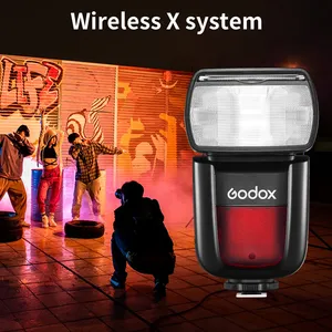 V850III Go DOX สำหรับ Pentax Olympus 2.4G ไร้สาย GN60 76W แบตเตอรี่ Li-ion ในตัวแฟลชกล้อง Speedlite - Product Image 2