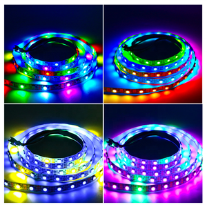 แพทช์แรงดันไฟฟ้าต่ํา WS2812B แฟนโทมแถบ LED แสงโดยรอบสีเต็มรูปแบบ 5V ในตัว IC โปรแกรมได้ - Product Image 2