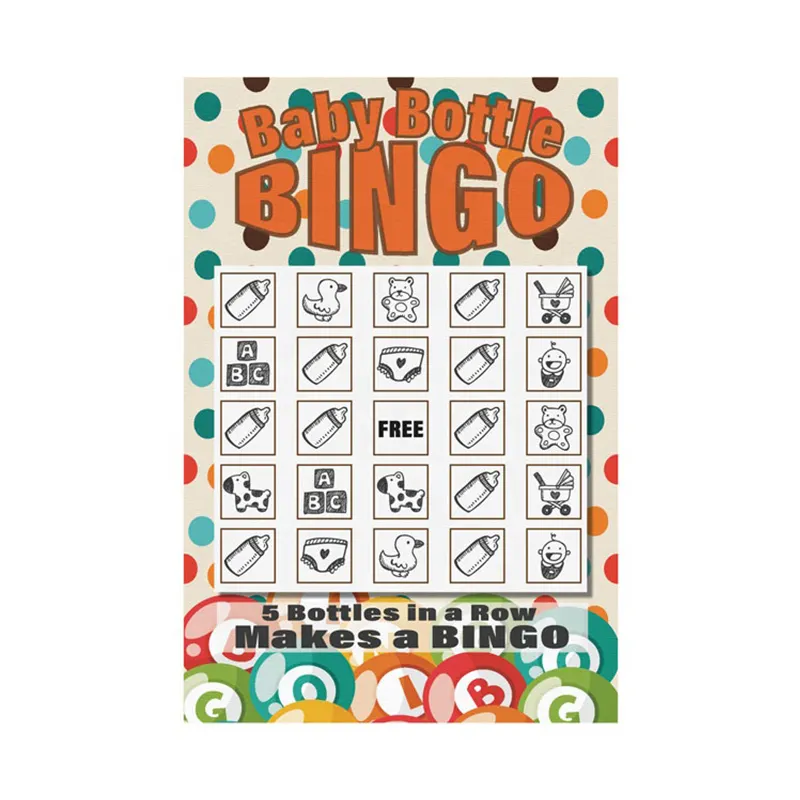 Gioco di carte da Bingo personalizzato all'ingrosso per bambini