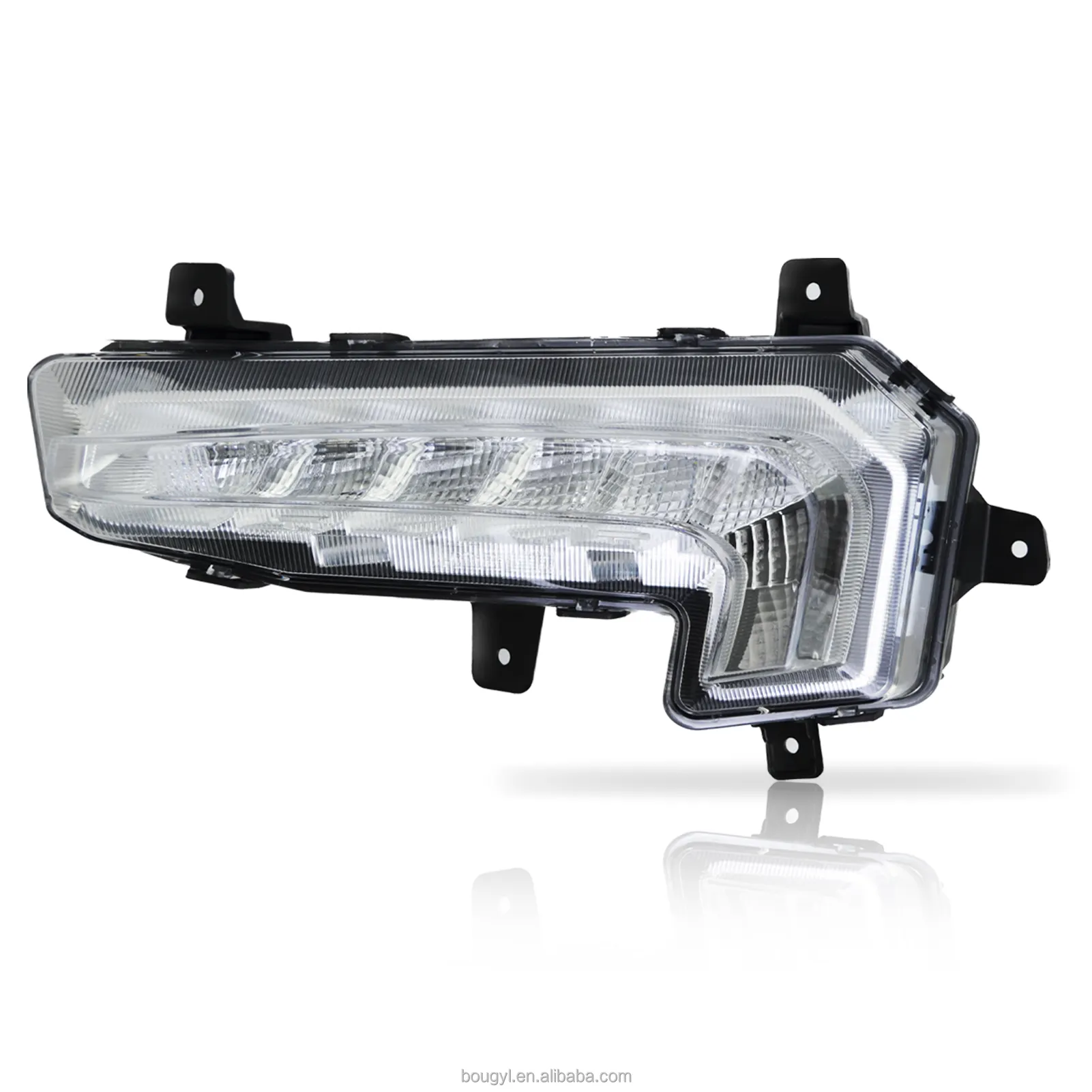 BOGYL-2016 2017 2018 para Chevy Malibu LED Luz de circulação diurna DRL Luzes de condução para pára-choques par de lâmpadas de neblina esquerda + direita