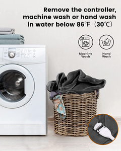 Großhandel 72*84 "Full Size Maschinen wasch bar Smart Quality Elektrisch beheizte Thermotherapie Winter bettdecke - Product Image 6