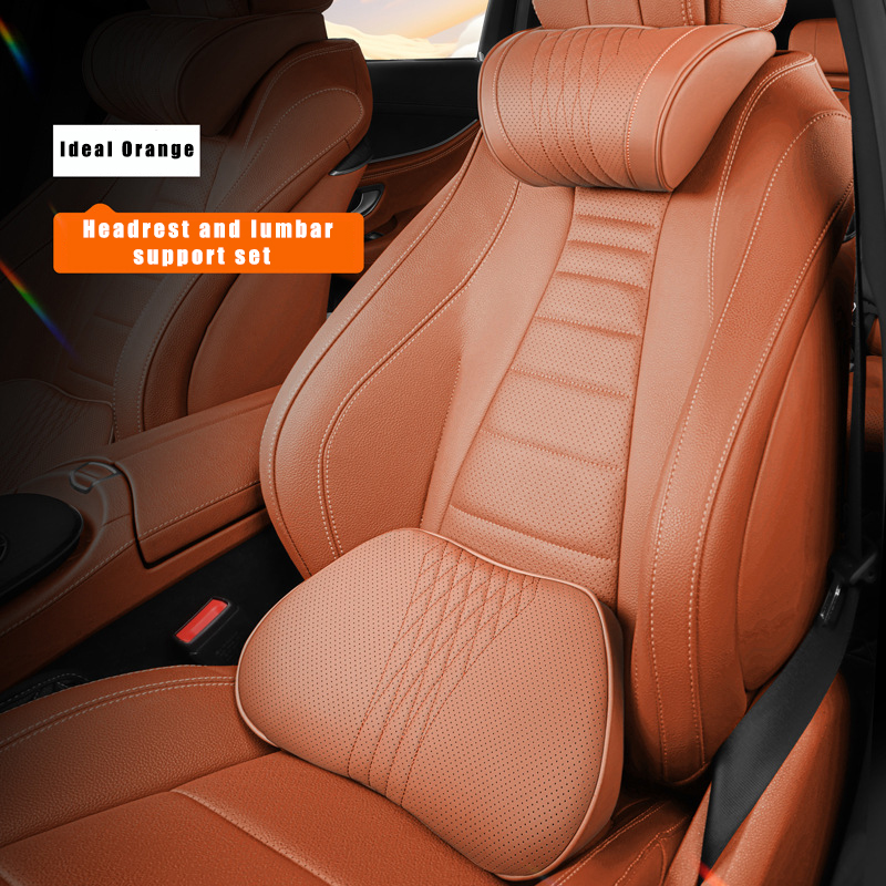 Orange headrest+ Lumbar support
