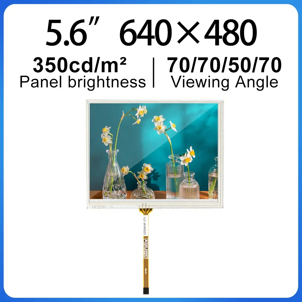 5.6 inch capacitive touch screen 640*480 resolution 40 pins RGB TFT LCD Suitable for industrial, digital photo frames, doorbells