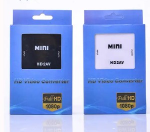 HDMI2AV Compuesto Mini HD 4K entrada a 3 RCA Audio Video AV CVBS Caja convertidora para computadora DVD a HDTV