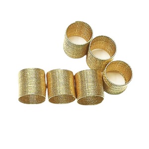qixian batch <strong>patterned</strong> copper wire wrapped gold color ring <strong>string</strong> <strong>bead</strong> DIY handmade loop multi-loop material - Product Image 5