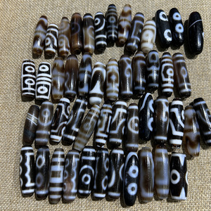 Agate ancienne perles tibétaines Dzi