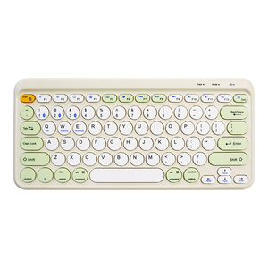 2,4G 80 teclas USB Scissor Switch Round Keycap Gaming Keyboard Interfaz de alta velocidad Gamers Keyboard - Product Image 2