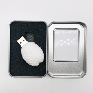 เต็มรูปแบบ Capactity ซิลิโคนที่กำหนดเอง Usb 2.0แฟลชไดรฟ์พีวีซีสมองรูป Usb เมมโมรี่สติ๊ก
