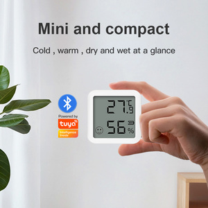 Tuya WiFi ZigBee BLE Termómetro digital Higrómetro Interior Mini Medidor de sensor de temperatura y humedad inteligente con pantalla LCD