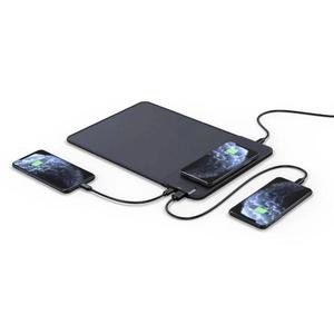 แผ่นรองเมาส์ชาร์จไร้สายพับได้,แผ่นรองเมาส์2 In 1 15W พับได้พร้อมพอร์ต USB 2A USB C 5V สำหรับโทรศัพท์มือถือแผ่นรองเมาส์ชาร์จเร็ว - Product Image 1