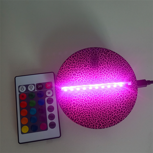 Yedek USB güç uzaktan kumandalı dokunmatik anahtar ABS akrilik 3D LED gece lambası lamba standı monte taban çatlak kabuk - Product Image 6