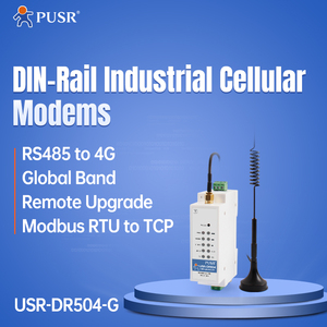 Módem USR-DR504-G de serie a 4G LTE, carril DIN Global con SMS/ Modbus RTU a Comando TCP/ AT - Product Image 2