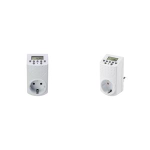 Basetech 1528580 Digitaler Socket-Timer, Wochen programm, 1800W IP20, Countdown-Funktion, Zufa (940910158884) - Product Image 1