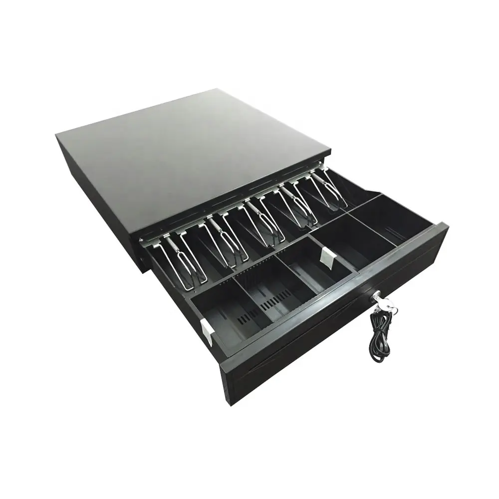 High Quality POS Peripherals Electronic Metal Cash Drawer Cabinet Cash Box for Retails