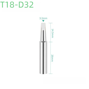 12-Piece T18 Series Soldering <strong>Tips</strong> Set T18-I/B/C/K/<strong>D</strong> Copper Iron <strong>Tips</strong> for Hakko FX888D Station - Product Image 4