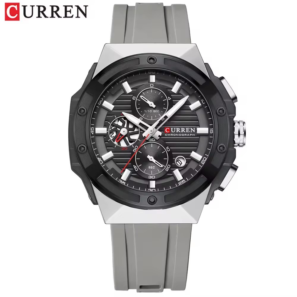 Black Case Silver Dial