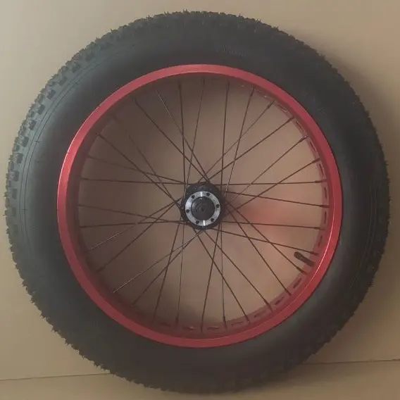 Offre Spéciale 20 pouces graisse ensemble de roue de pneu avec 14g rayons et libération rapide partie