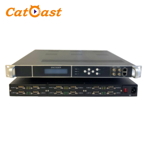 Catcast 24 canales RCA CVBS ASI entrada a ASI IP SD MPEG2 codificador RCA CATV Digital Video CVBS codificador - Product Image 3