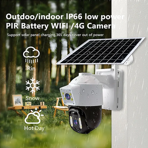 Outdoor 4G Solar Dome <strong>Camera</strong> <strong>with</strong> Infrared Night Vision Audible Alarm <strong>and</strong> Loop Video Recording CMOS <strong>Sensor</strong> - Product Image 5