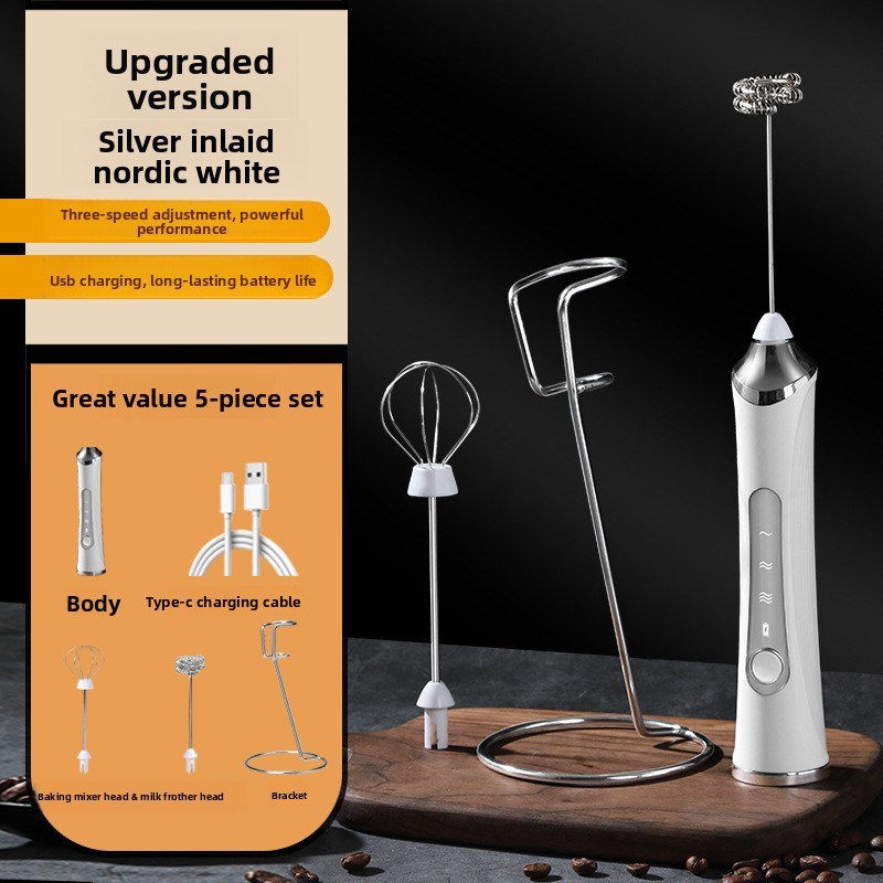 3White-Two Heads+Stainless Steel Stand
