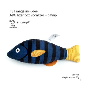 New Design Plush Fish Toy for Cats Health <strong>Safe</strong> Material <strong>Catnip</strong> Fish Shape Cat Toy