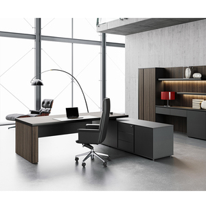 <strong>Durable</strong> Modern <strong>Executive</strong> <strong>Computer</strong> Desk Big Size Office Table with Modular Design Made of MFC - Product Image 3