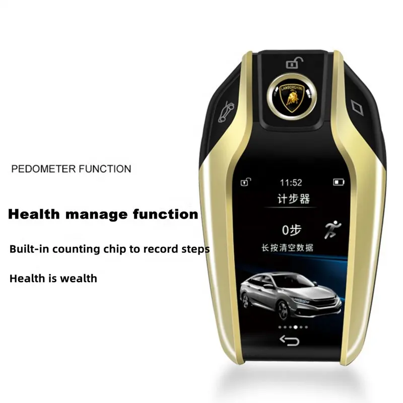 Kunci Pintar Layar Sentuh, Alarm Otomatis Lcd Tanpa Kunci Sistem Masuk Mobil Remot untuk Semua Mobil