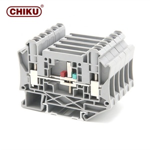Precio de fábrica Alimentación a través del bloque de terminales Empuje en carril DIN Bloque de terminales de tornillo universal eléctrico - Product Image 3