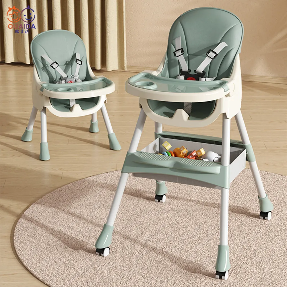 Ucuz 2024 oturma çocuklar için yemek için yüksek bebek sandalyesi çok fonksiyonlu mama sandalyesi bebek bebek sandalyesi