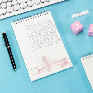 PP Cover Spiral <strong>Notebooks</strong> Steno Pads Wire Bound Memo Notepads Moisture Resistant <strong>Notebook</strong> - Product Image 5