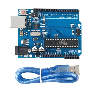 UNO R3 Caja Oficial ATMEGA16U2 UNO + WiFi R3 Original ATMEGA328P Chip CH340G Para Arduino UNO R3 Placa de Desarrollo WeMos ESP8266