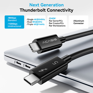 Acasis 80Gbps Thunderbolt 5 kablo, 120 gbps'ye kadar bant genişliği artışı ve Thunderbolt 4 kablosuyla uyumlu 240W şarj - Product Image 2