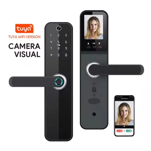 Tuya Smart Digital Lock della porta con Password per impronte digitali per blocco Wireless App Nfc per interfono Video per sblocco remoto Multi-lingue - Product Image 1