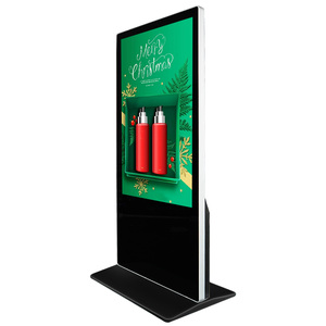 4K UHD Advertising Kiosk - Vertical Floor Standing <strong>LCD</strong> with Wayfinding <strong>Function</strong> Supports Split-Screen <strong>Display</strong> - Product Image 1