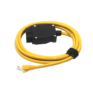 Langlebiger LT005 für die Programmierung von Einzel modulen oder verstecktes ENET-Datenkabel OBD II 16-poliger RJ45-Stecker mit 6 CD