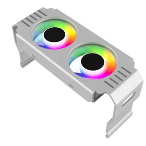 <strong>Desktop</strong> Computer <strong>DDR1</strong>-5 <strong>Memory</strong> Heat Sink ARGB Fan Dual Fan PWM Temperature Control Silent ARGB Fan PWM Temperature - Product Image 2