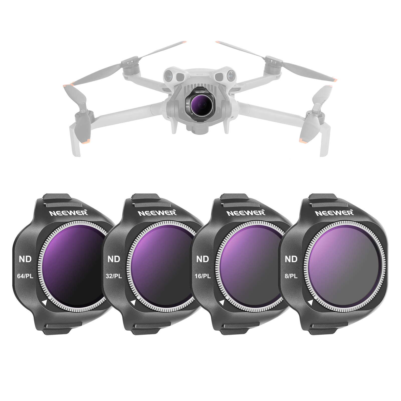 Djimini5pro filter set-nd8-plnd16-plnd32-plnd64-plastic version