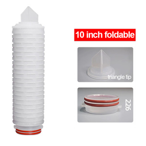 Water Filtration System 0.1 Micron <strong>PP</strong> Cartridge Folded <strong>Filter</strong> Element <strong>pp</strong> Cotton Yarn <strong>String</strong> Wound <strong>Filter</strong> - Product Image 3