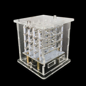 Keyestudio 4x4x4 RGB LED cubo Kit elettronico per Arduino Starter Kit di controllo vocale di supporto C ++/gratta e vinci programmazione