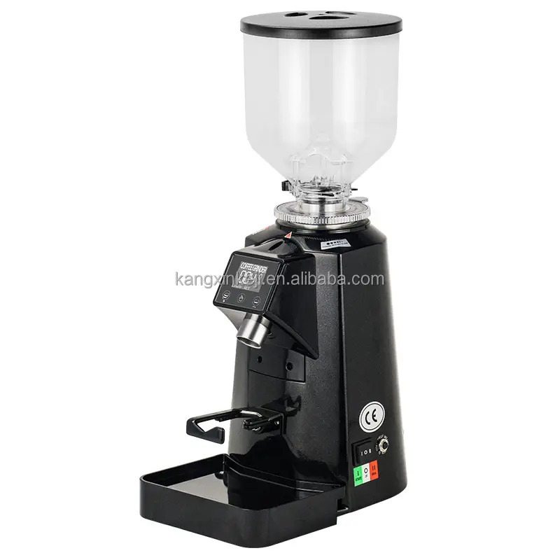 Automatic 900e Coffee Bean Grinder With Anti Jumping Bean Warehouse Adjustable Coffee Grind Size Setting Aluminium Alloy