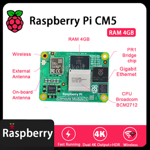 Lampone originale Pi Cm5 Ram 4gb Wifi Emmc Cm5104032 Broadcom Bcm2712 doppia uscita 4k + hdr 800mhz video Coxtex-76 Quad-core - Product Image 6