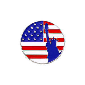 Yini Nhà Sản Xuất Bán Buôn Tùy Chỉnh USA Yêu Nước Men Pins Set, Kẽm Hợp Kim Với Nhựa Thủ Công Epoxy Nhựa Huy Hiệu, Men Kết Cấu - Product Image 6