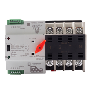 100A 220V Mini ATS otomatik Transfer anahtarı elektrik seçici anahtarları çift güç anahtarı güneş enerjisi için - Product Image 2