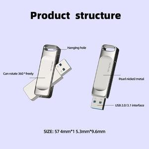 Hochgeschwindigkeits-Speicher 32 GB 64 GB 128 GB 256 GB 512 GB Pendrive 2.0 Schreibschutz-Schalter Metall-Typ-C-Flash-Laufwerk - Product Image 5