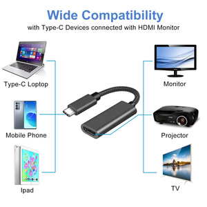 Customized Plug and Play <strong>Hdmi</strong> <strong>Cable</strong> 4k 30hz Type C Male to <strong>Hdmi</strong> Female <strong>Cable</strong> - Product Image 6